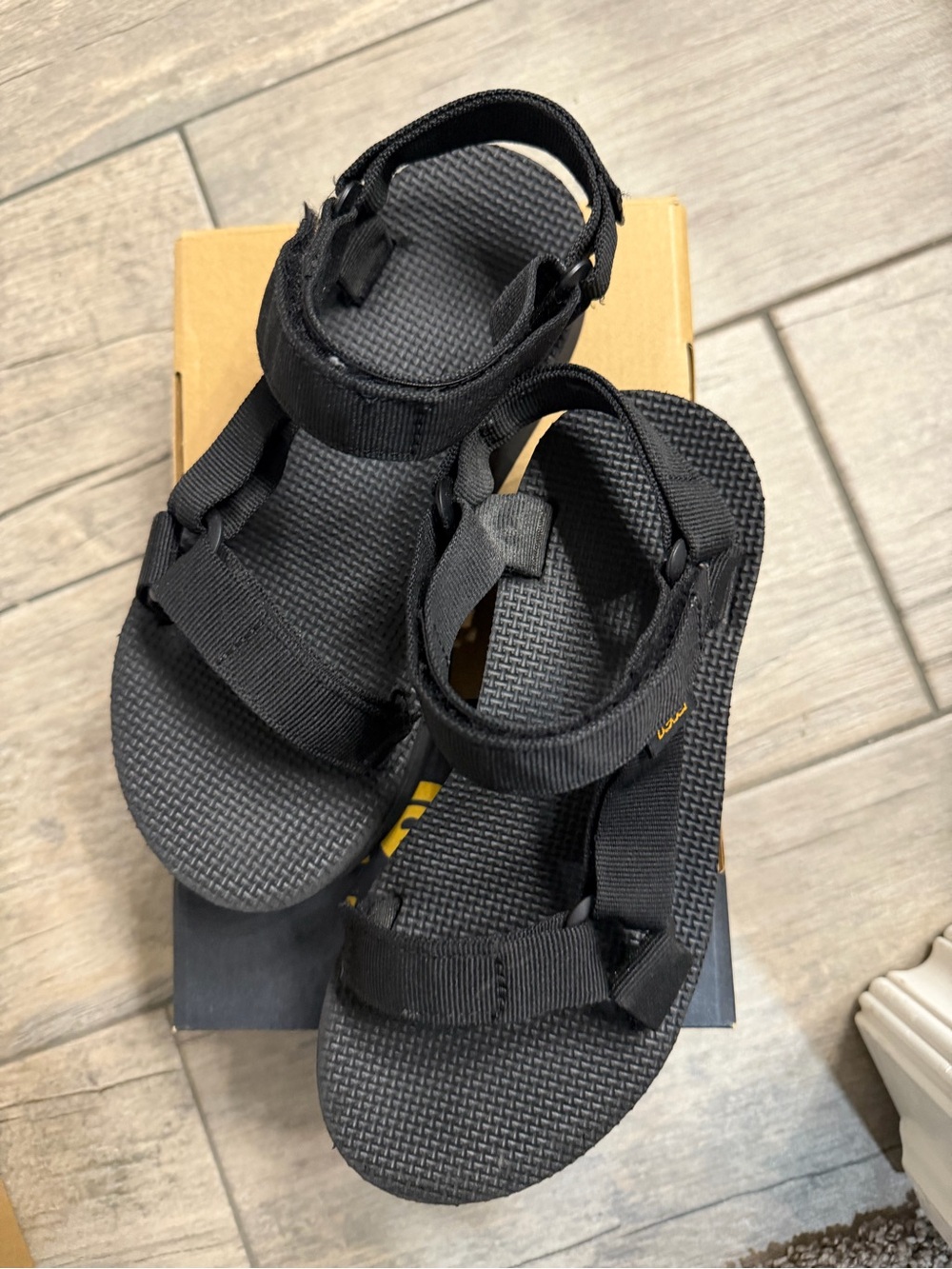 Reva platform Black Strapped Outdoor Sandals